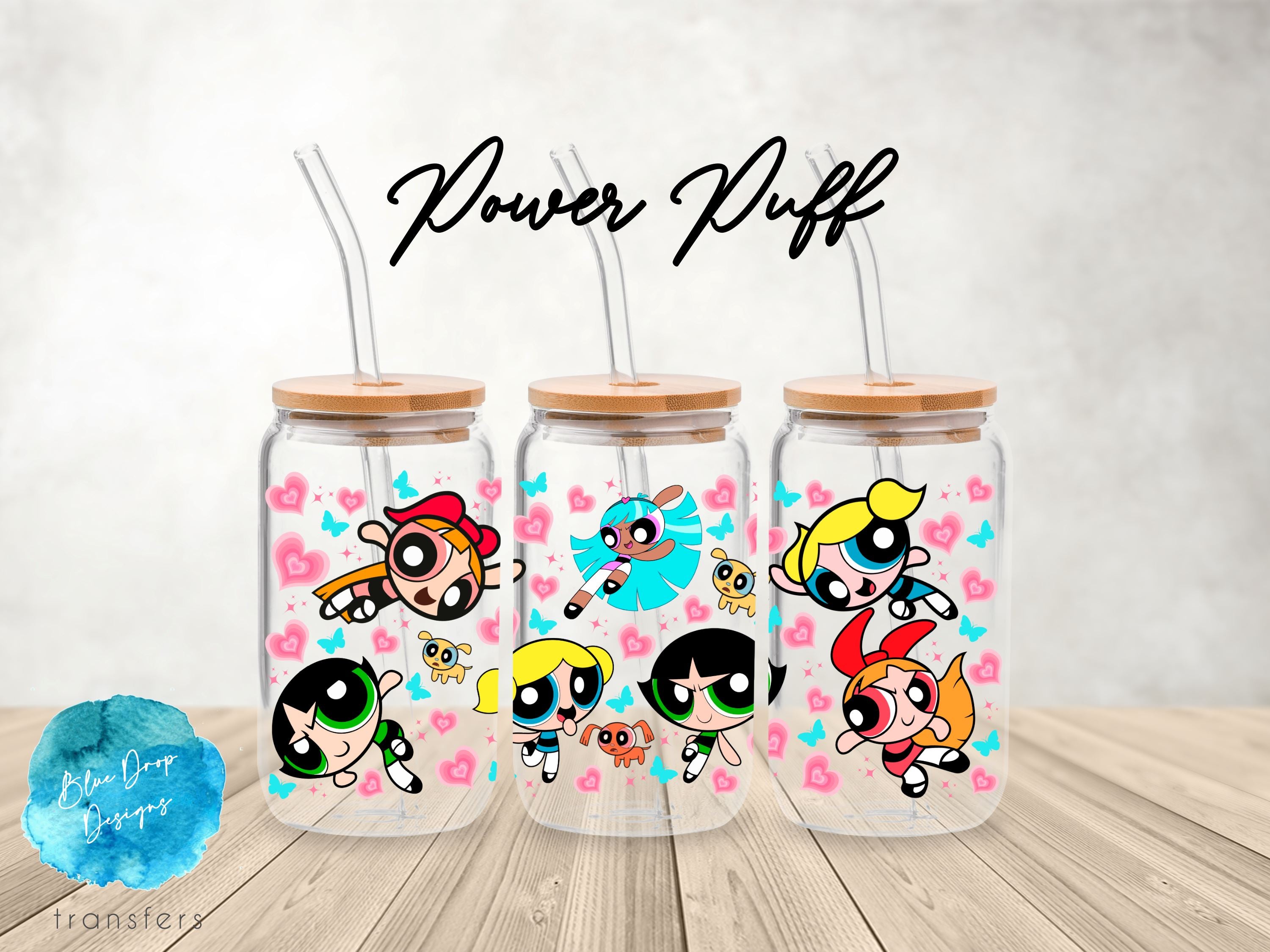 Power Puff UV DTF Cup Wrap