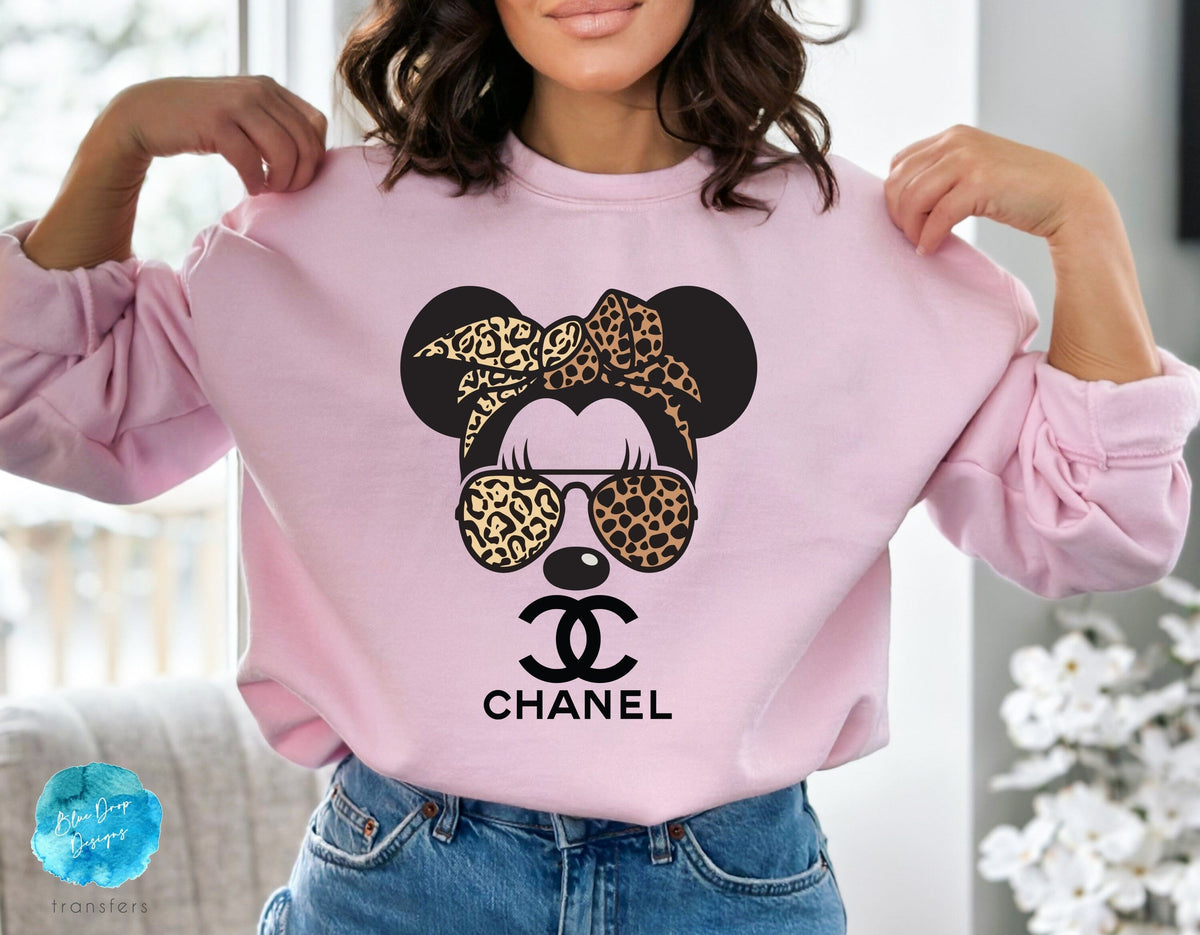 Chanel Minnie Full Colour Transfer Direct to Film Colour Transfer Blue Drop Designs 
