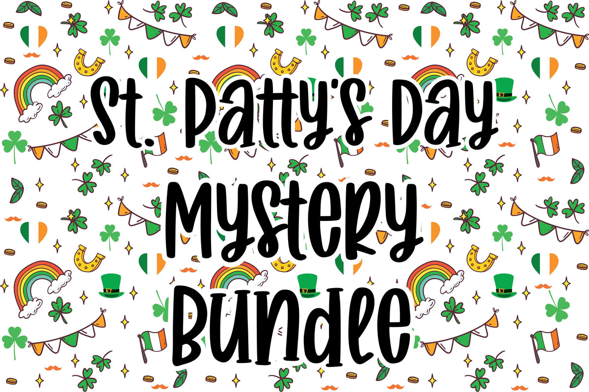 St. Patrick's Day Mystery Bundle Direct to Film Colour Transfer Blue Drop Designs 