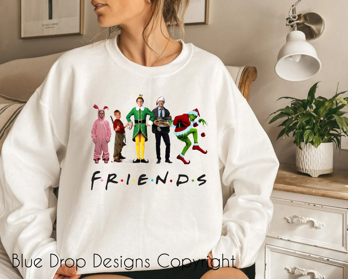 Big Friends Full Colour Transfer Direct to Film Colour Transfer Blue Drop Designs 